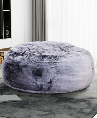 5" Bala Faux Fur Foam Bean Bag