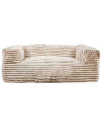 26" Corduroy Foam Bean Bag Sofa
