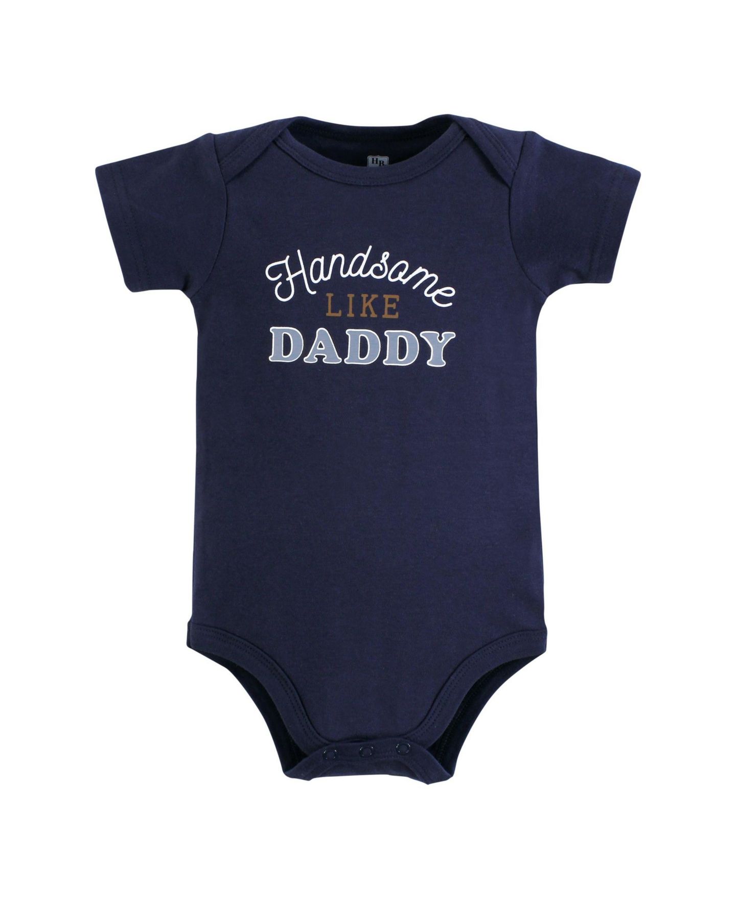 Комбинезоны Hudson Baby Triple Pack of Essential Cotton One-Piece Rompers для мальчиков-малышей, цвет: Бежевый тёмно-синий — фото 4