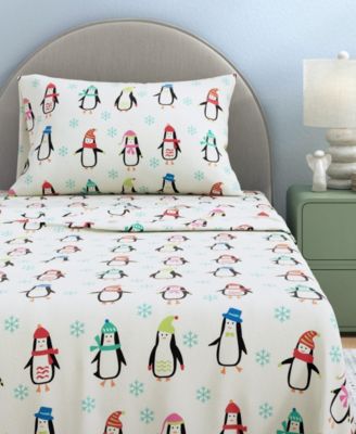 Ultra-Soft Turkish Cotton Flannel Christmas Print Sheet Set