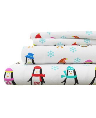 Ultra-Soft Turkish Cotton Flannel Christmas Print Sheet Set