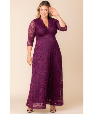 Women's Plus Size Maria Lace Evening Gown