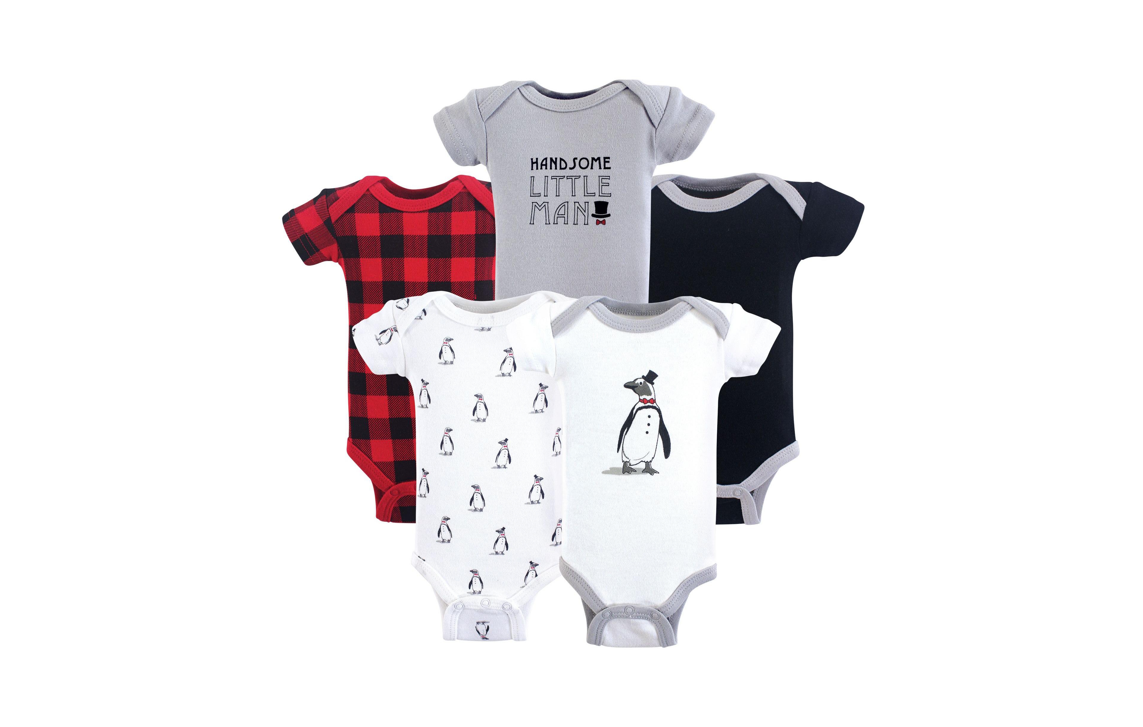 Hudson Baby Multipack of 5 Comfortable Cotton Bodysuits