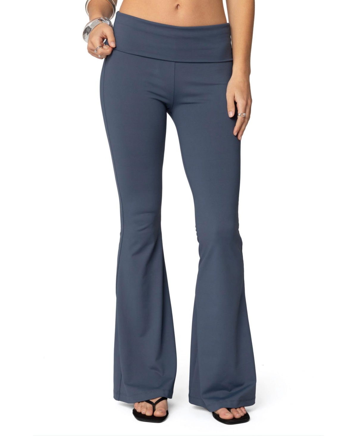 Women's Jayna Fold Over Leggings - Blue