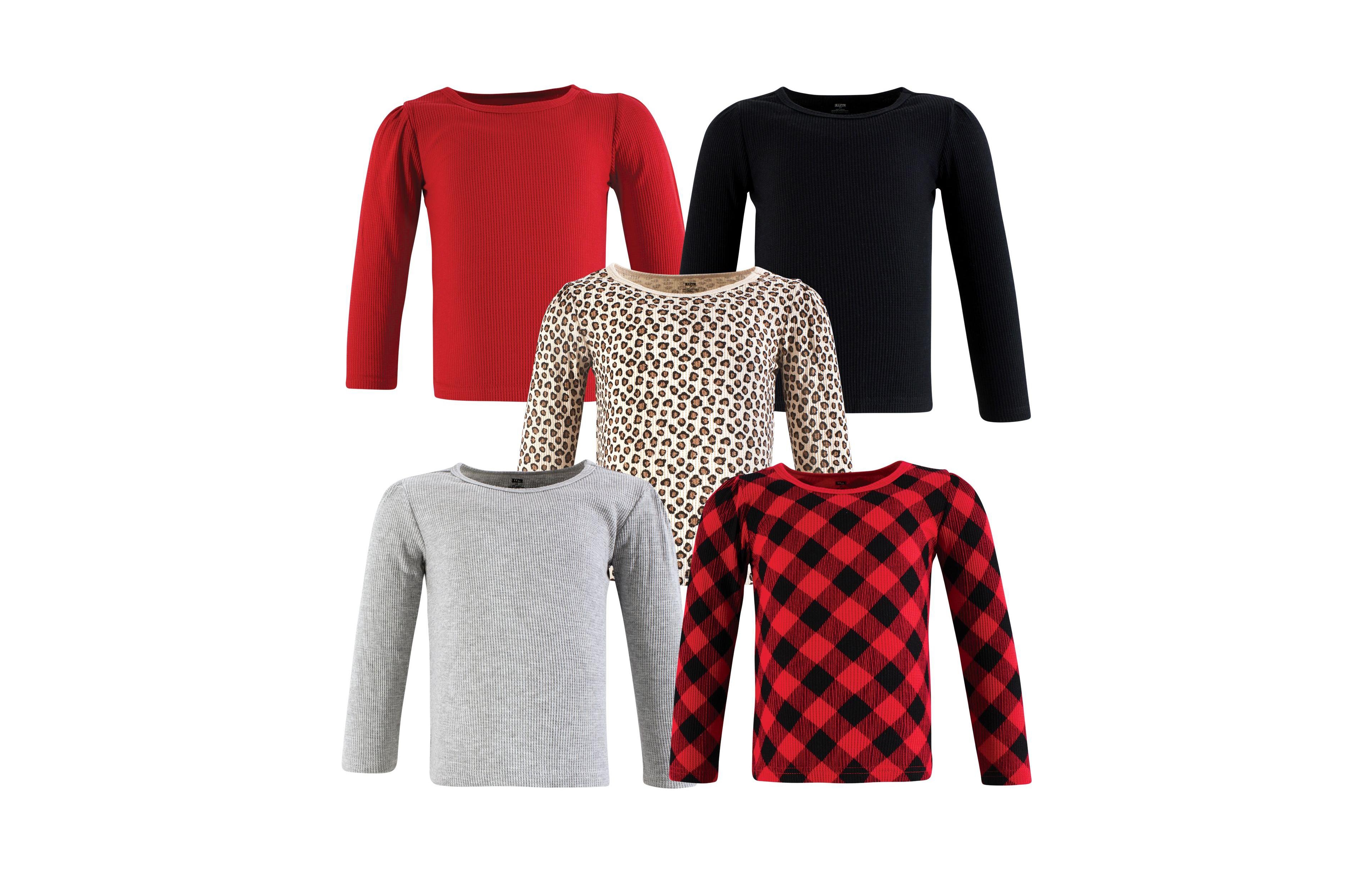 Hudson Baby Thermal Long Sleeve Tees 5pk