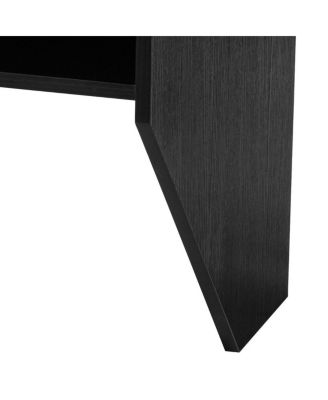 Wall Mounted Floating Sturdy Computer Table with Storage Shelf