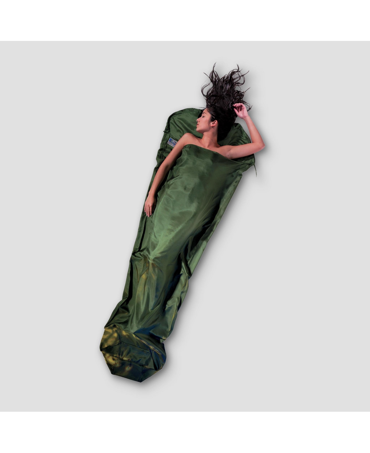 - Premium - MummyLiner - Silk - Dark olive green