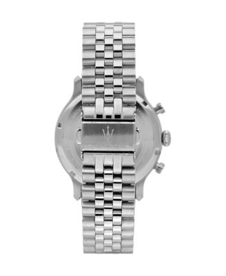 Men's Chronograph Stainless Steel Metal Band Watch, 42mm