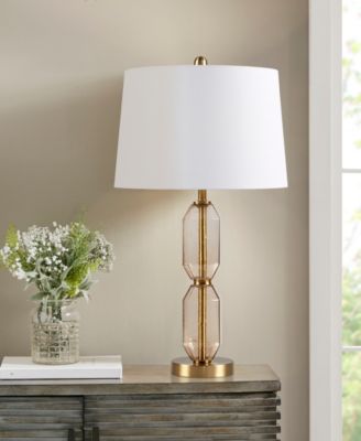 26.5" Zirconia Faceted Glass Table Lamp