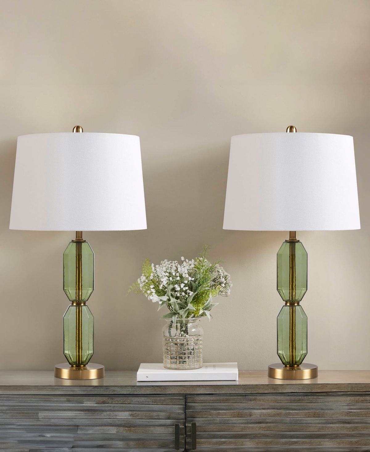 510 Design 26.5" Zirconia Faceted Glass Table Lamp