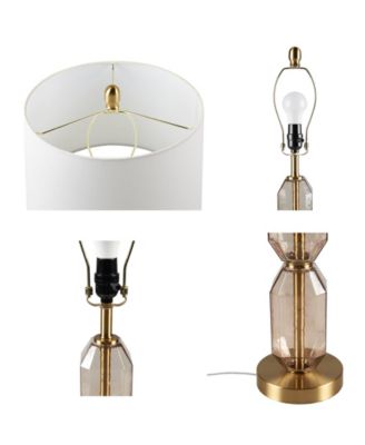 26.5" Zirconia Faceted Glass Table Lamp