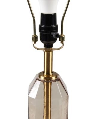 26.5" Zirconia Faceted Glass Table Lamp