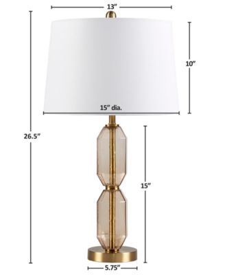 26.5" Zirconia Faceted Glass Table Lamp