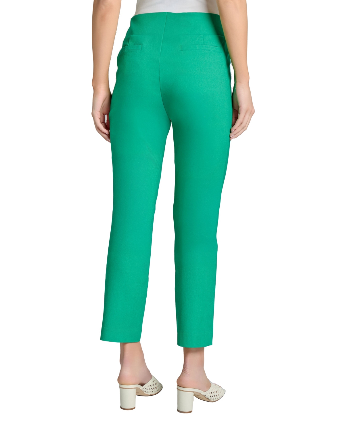 Jones New York Pull-on Slim Fit Ankle Pants In Kelly