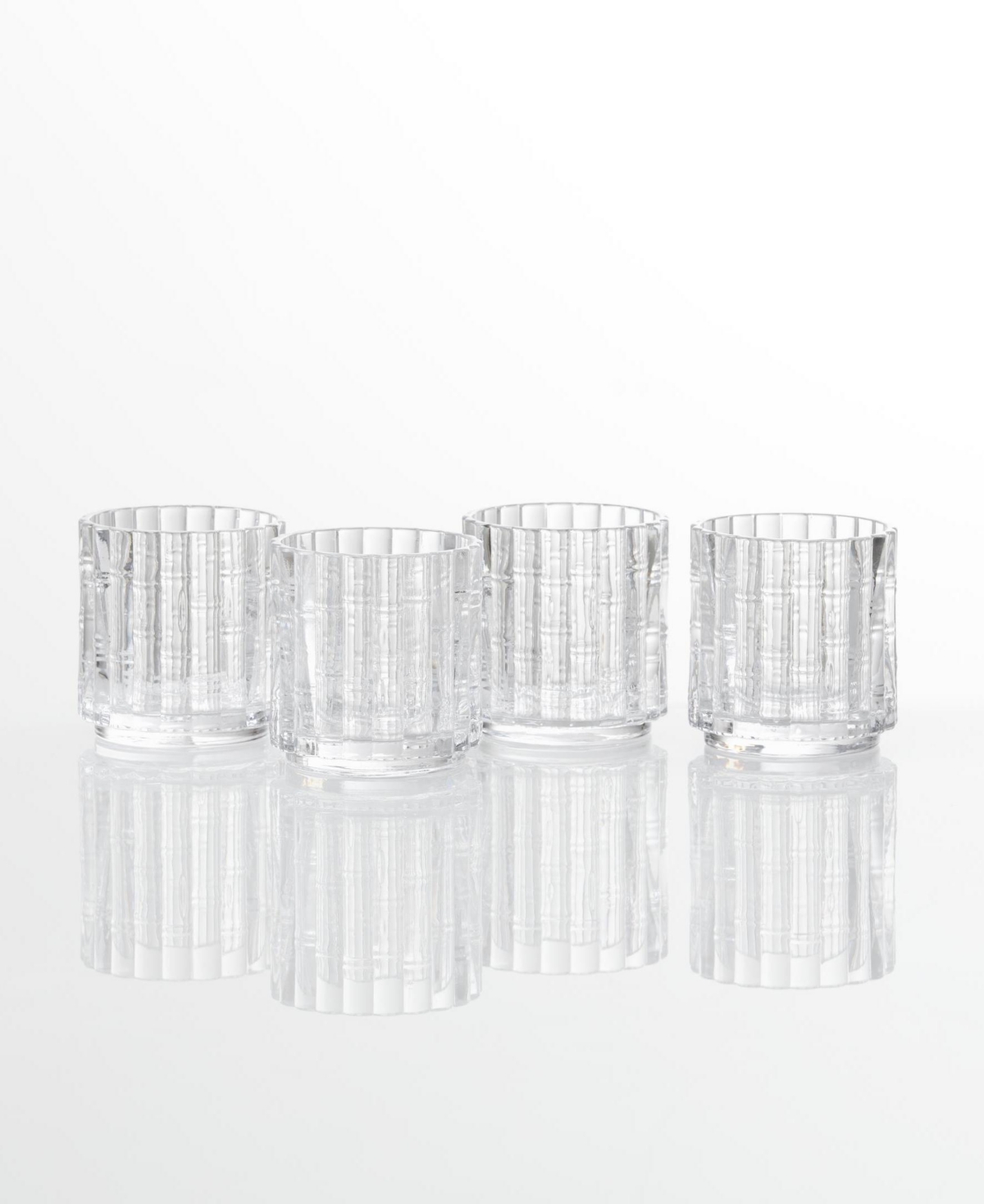 Fortessa Mahalo Double Old-fashioned Glasses, Set Of 4 In Transparent