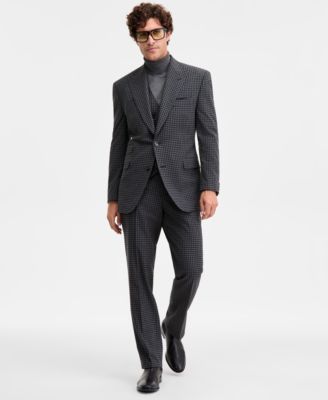 Men's Classic-Fit Houndstooth Suit Separate Jacket