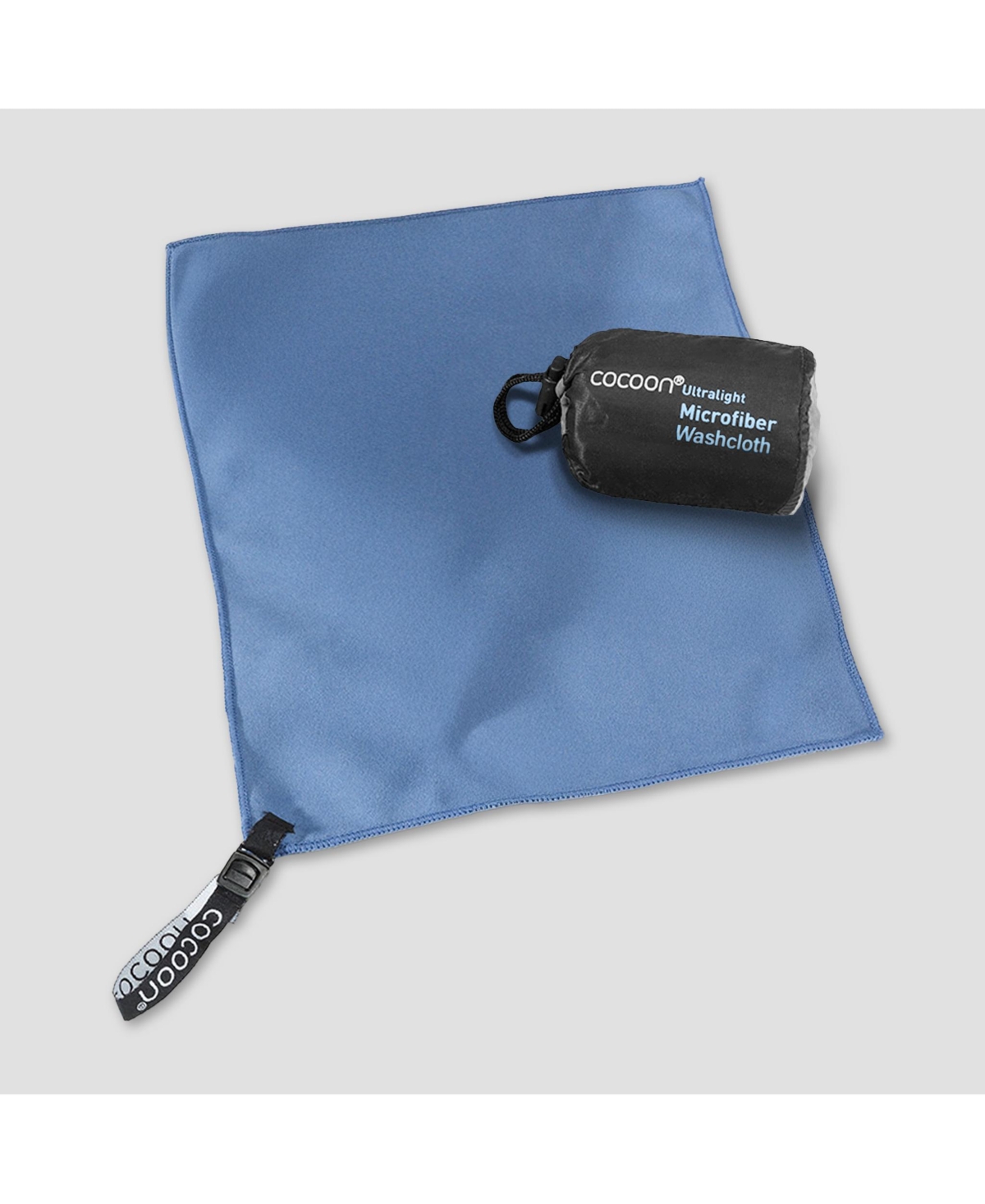 Cocoon- Premium - Ultralight Microfiber Towel - Washcloth - Fjord blue