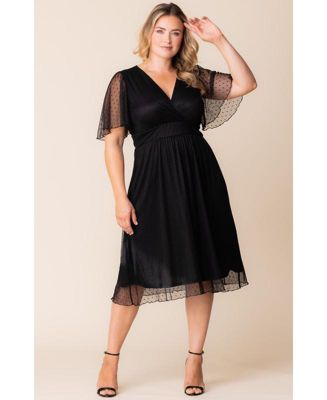 Plus Size Margot Mesh Cocktail Dress