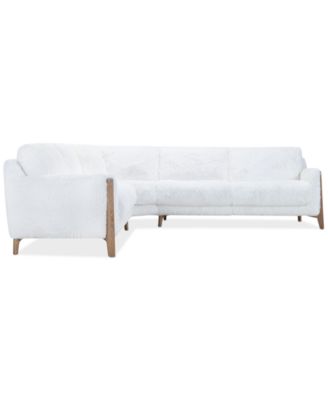 Briannie 3-Pc. Fabric L Sectional, Exclusively at Macy's