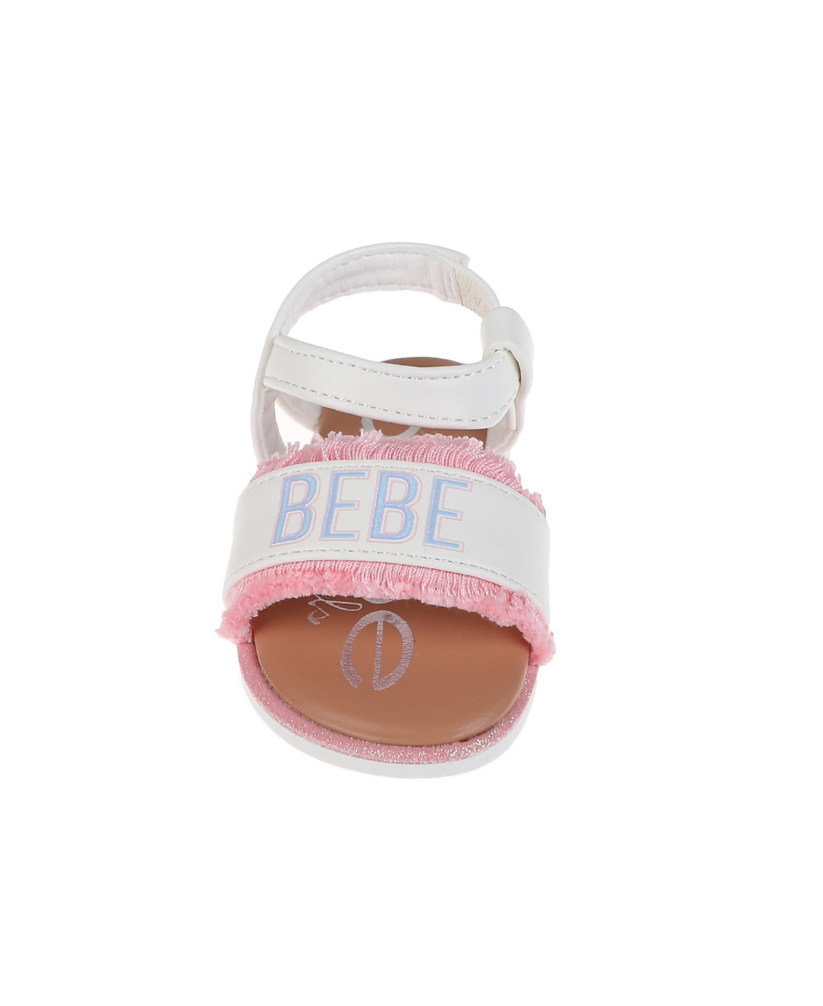 Bebe Toddler Girls Trendy And Comfortable Sandals In White Multi