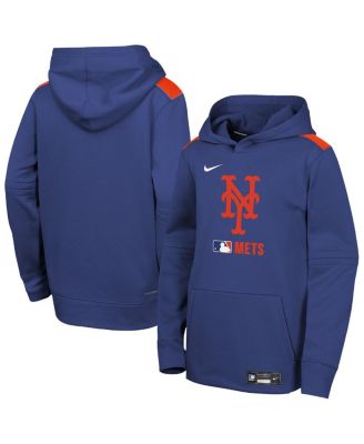 Nike - Big Boys and Girls&nbsp;Royal New York Mets Authentic Collection Performance Pullover Hoodie