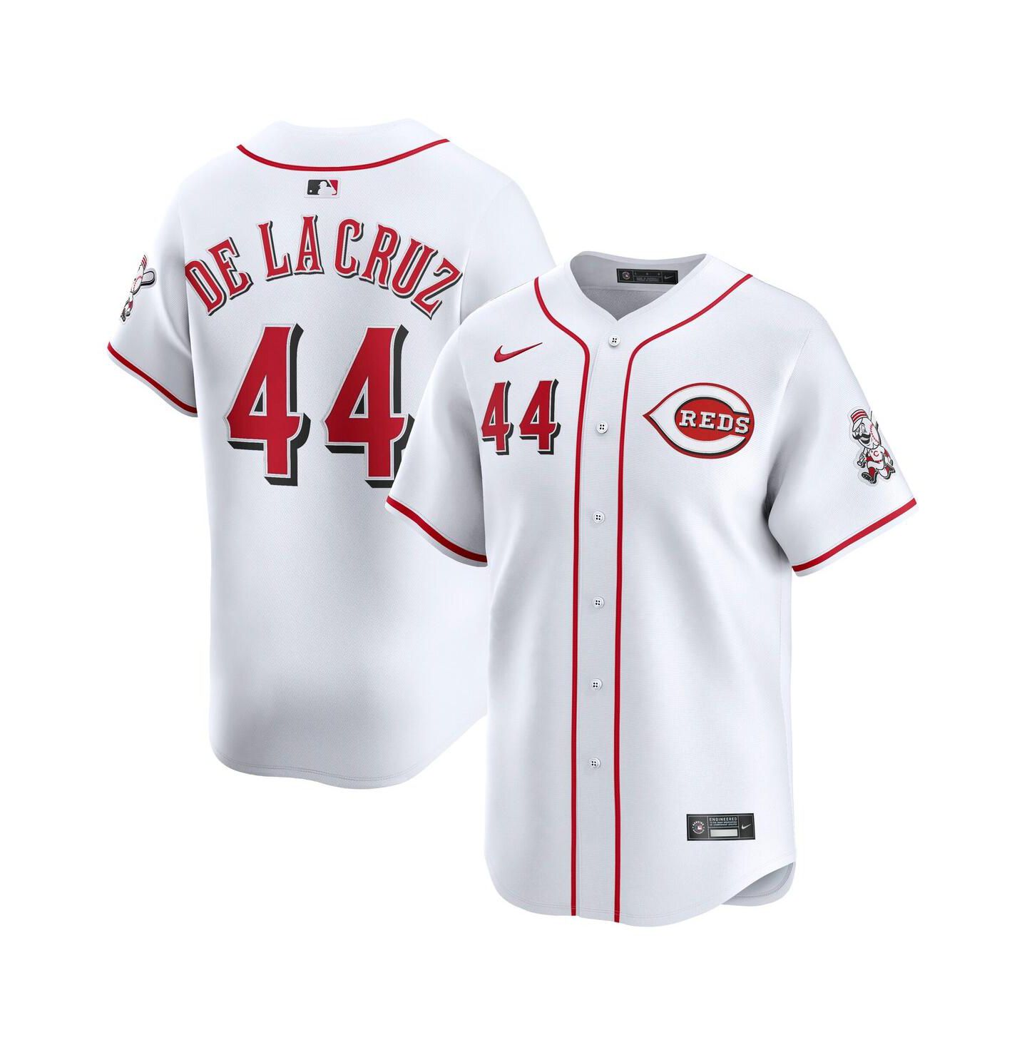 Мужской топ Nike Elly De La Cruz White Cincinnati Reds Home Limited Player Jersey — фото 1