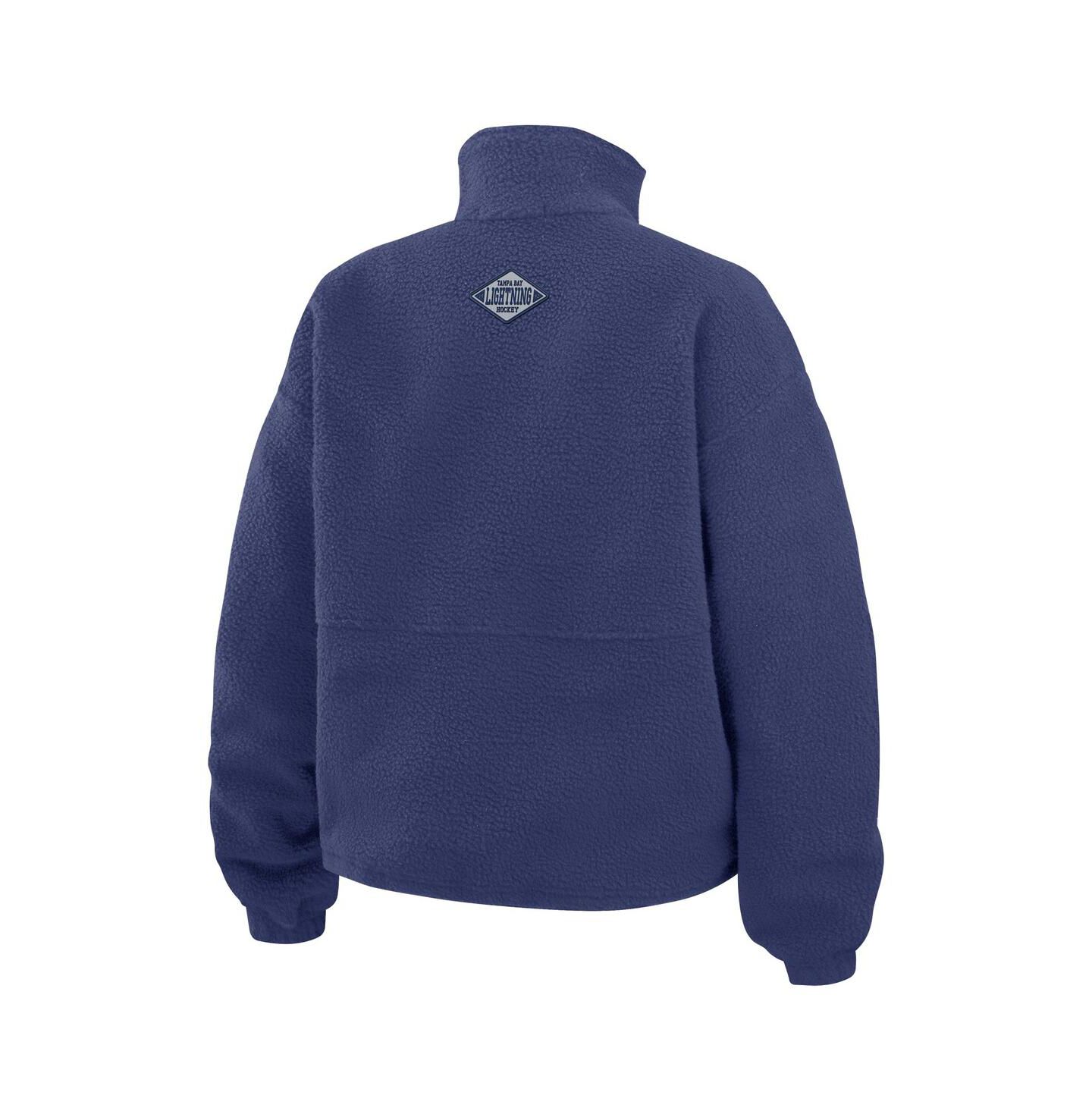 Женская куртка WEAR by Erin Andrews Blue Tampa Bay Lightning Polar Fleece Half-Zip — фото 4