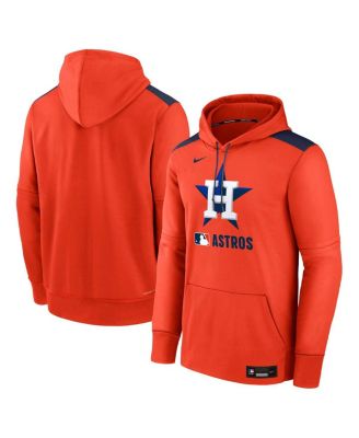 Nike - Men's Orange Houston Astros Authentic Collection Performance Pullover Hoodie