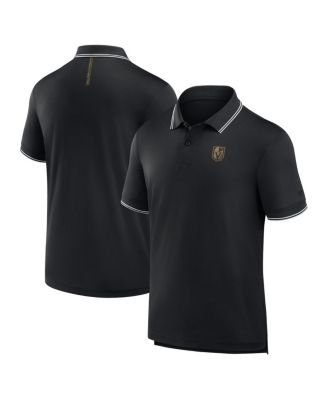 Fanatics - Men's Black Vegas Golden Knights Front Office Move Mono Polo Shirt