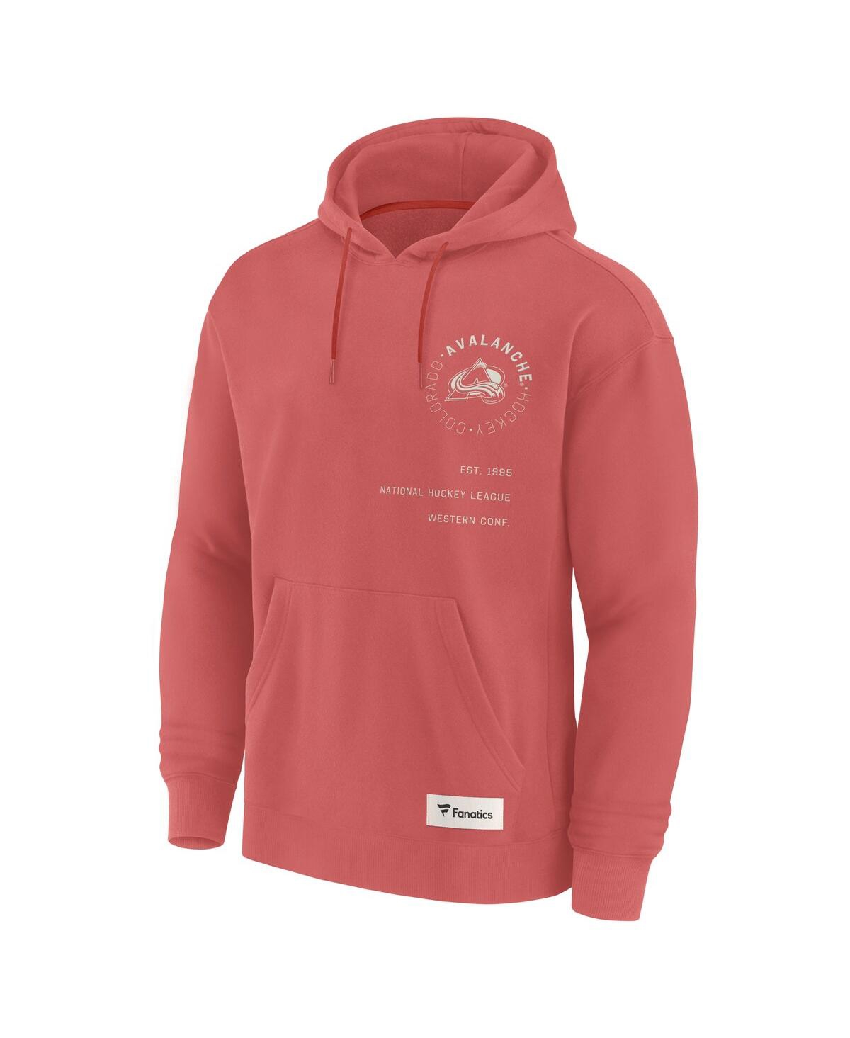 Fanatics Men's Red Colorado Avalanche Future Ground Info Pullover Hoodie