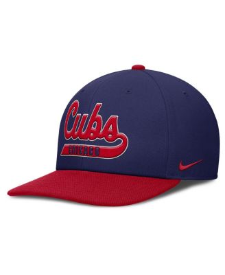 Men's Royal/Red Chicago Cubs Pro Performance Snapback Hat