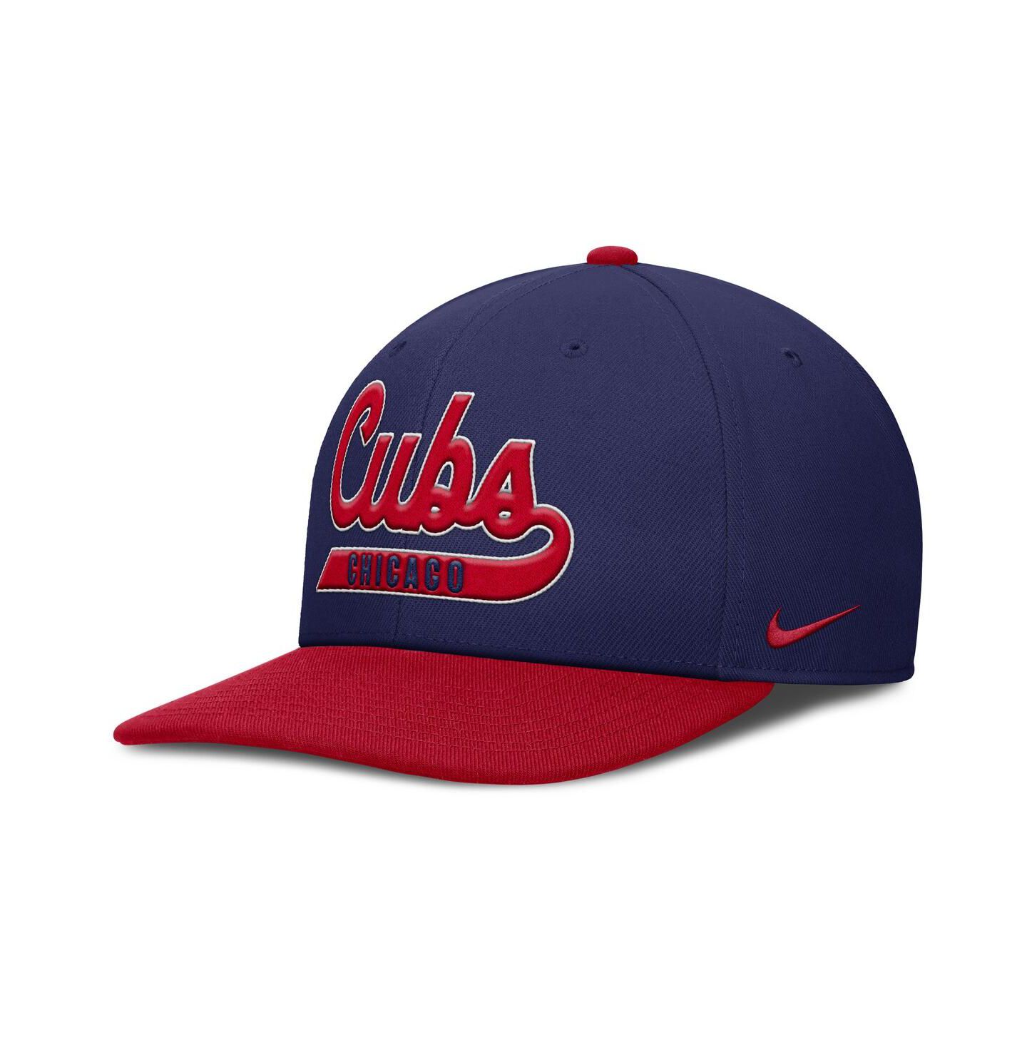 Мужская кепка Nike Royal/Red Chicago Cubs Pro Performance Snapback Hat — фото 3