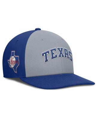 Nike - Men's Gray/Royal Texas Rangers Pro Performance Snapback Hat
