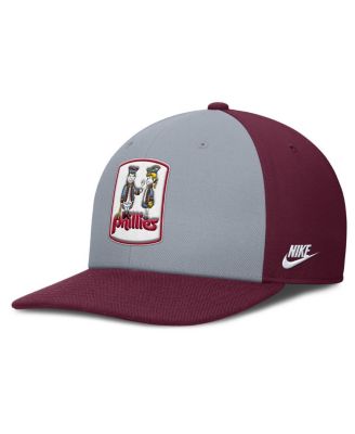 Men's Gray/Burgundy Philadelphia Phillies Pro Performance Snapback Hat
