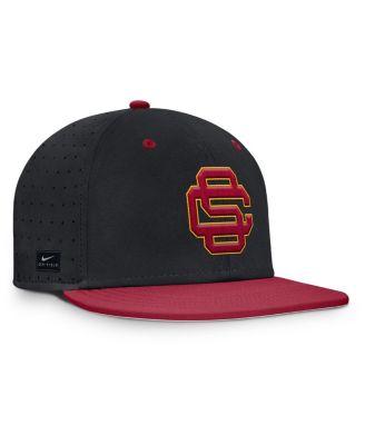 Men's Black USC Trojans On-Field Dugout True Performance Fitted Hat
