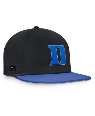 Men's Black Duke Blue Devils On-Field Dugout True Performance Fitted Hat