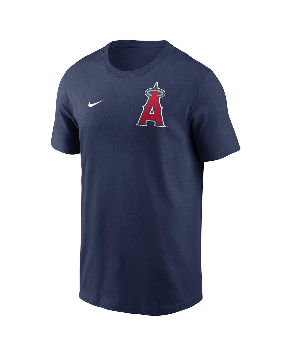 Nike Men's Navy Los Angeles Angels 2-hit T-shirt In Navy
