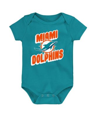 Baby Boys and Girls 3-Piece Miami Dolphins Play Day Bodysuit
