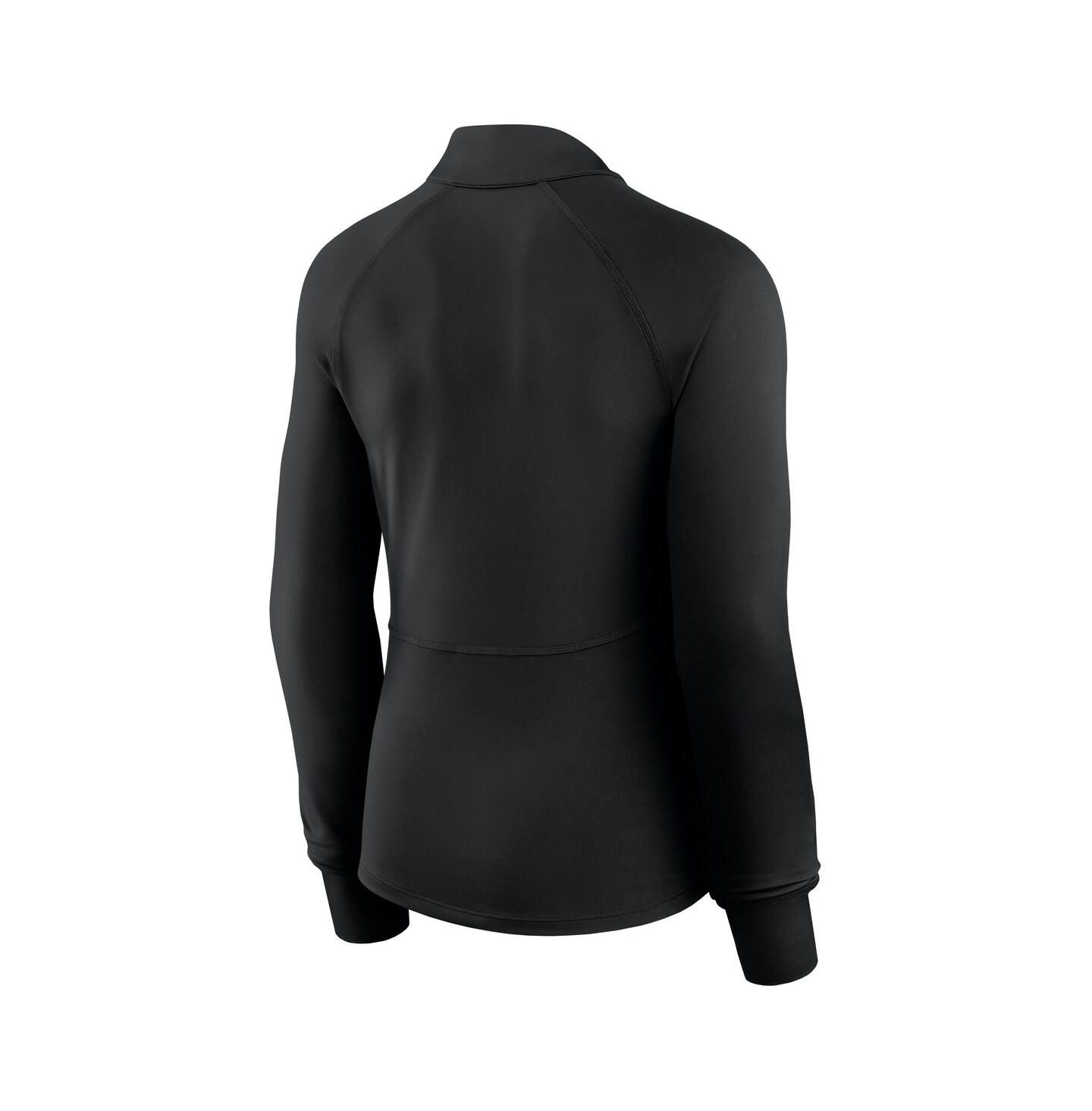 Женский топ Fanatics Black Boston Celtics Elements Match Raglan Quarter-Zip — фото 2