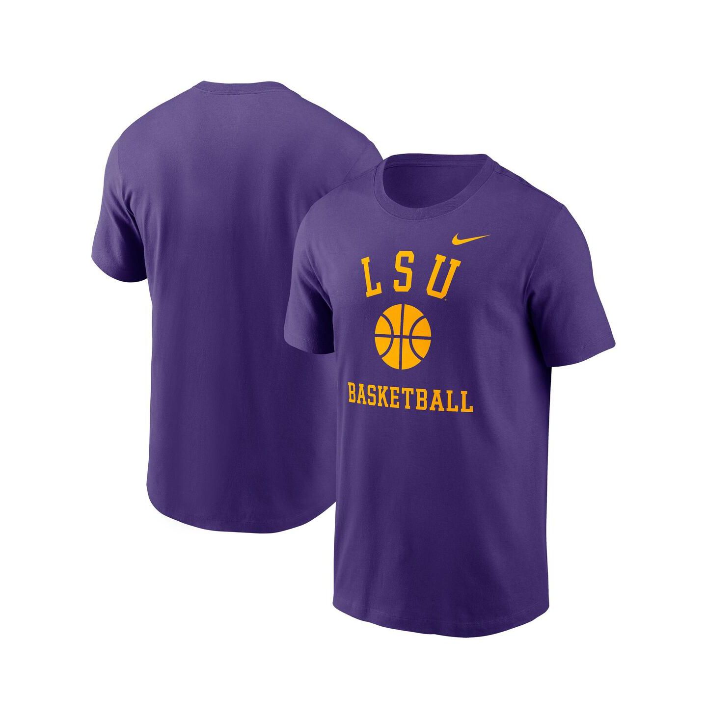 Мужская футболка Nike Purple LSU Tigers Basketball Icon — фото 1