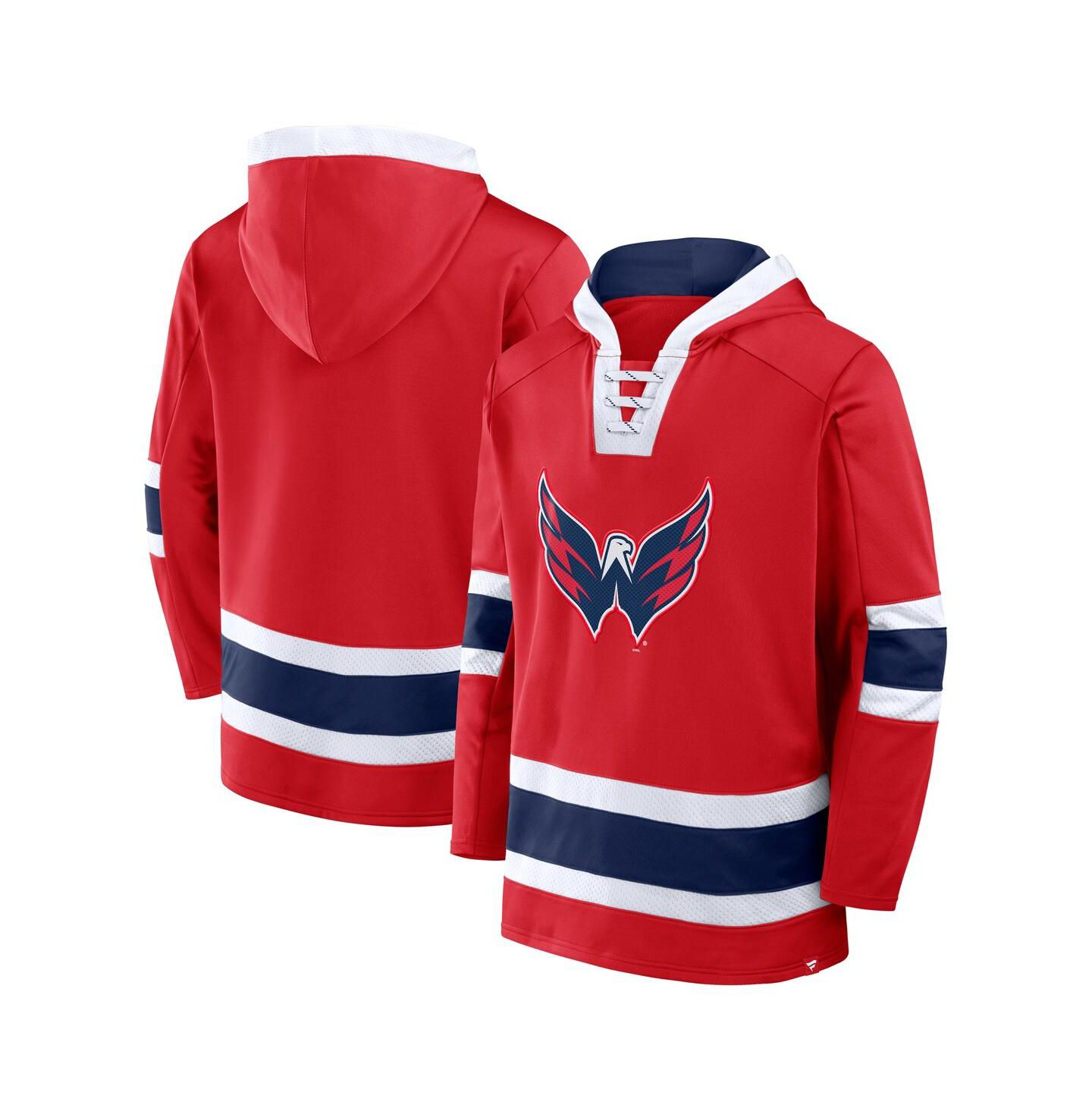 Мужская флисовая худи Fanatics Washington Capitals Inside Line, Red — фото 1
