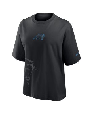 Women's Black Carolina Panthers Boxy T-Shirt