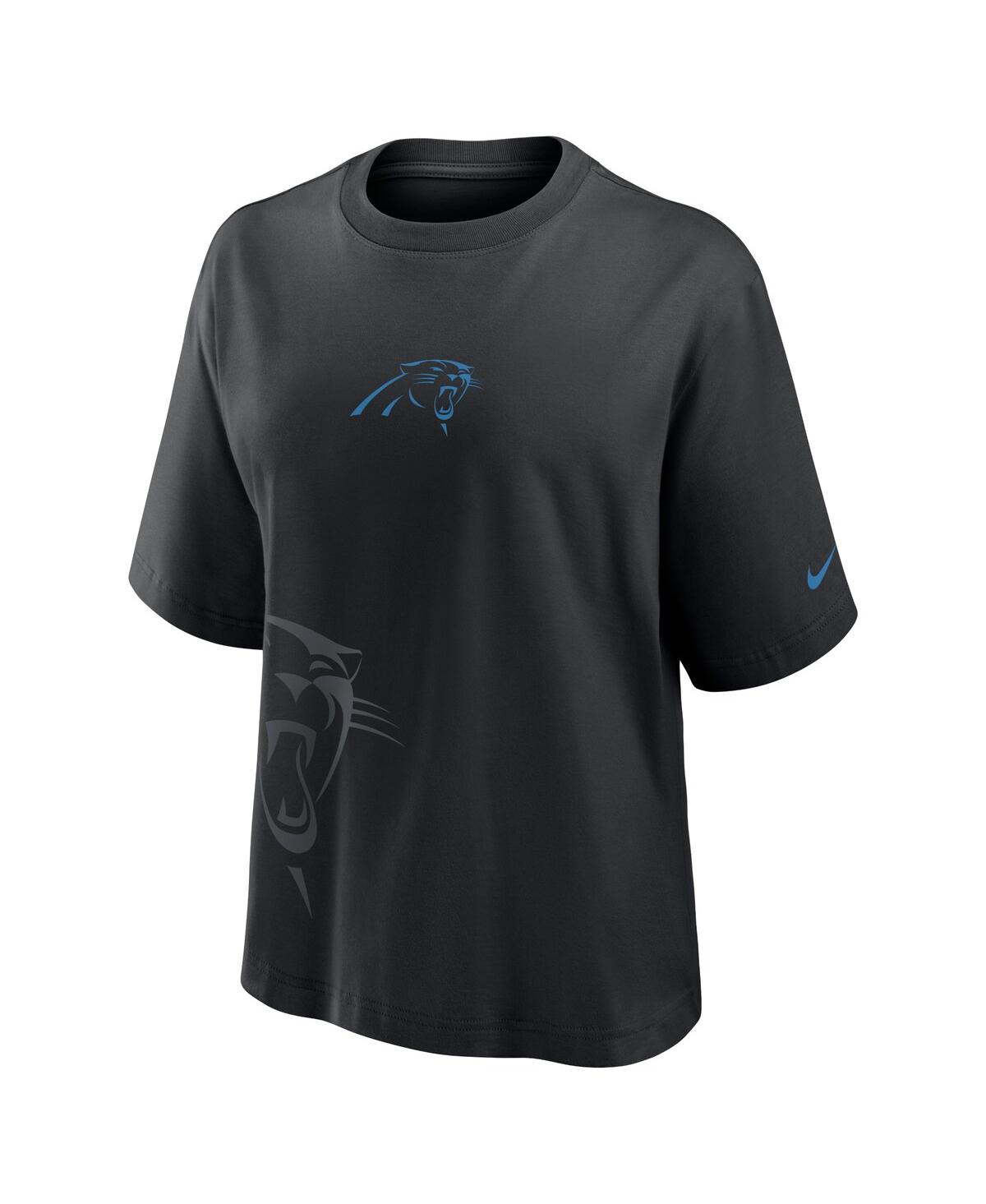 Nike Black Carolina Panthers Boxy T-shirt In Black