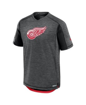 Men's Black Detroit Red Wings Authentic Pro Rink Tech T-Shirt
