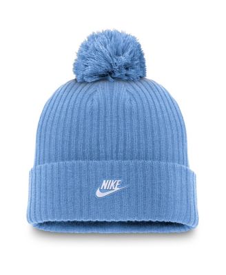 Men's Powder Blue Toronto Blue Jays Cooperstown Collection Patch Cuffed with Pom Knit Hat