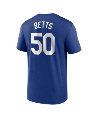 Men's Mookie Betts Royal Los Angeles Dodgers Legend Name Number Performance T-Shirt