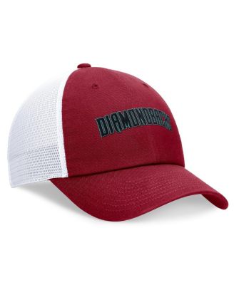 Men's Red Arizona Diamondbacks Wordmark Adjustable Trucker Hat