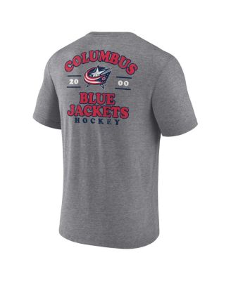 Men's Heather Gray Columbus Blue Jackets Winger Tri-Blend T-Shirt