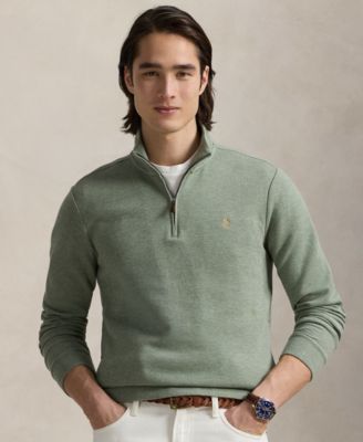 Polo Ralph Lauren - Men's Double-Knit Mesh Quarter-Zip Pullover