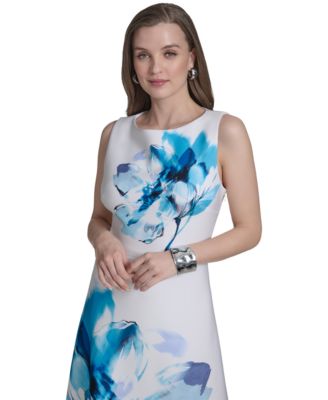 Women's Floral-Print Fit & Flare Dress